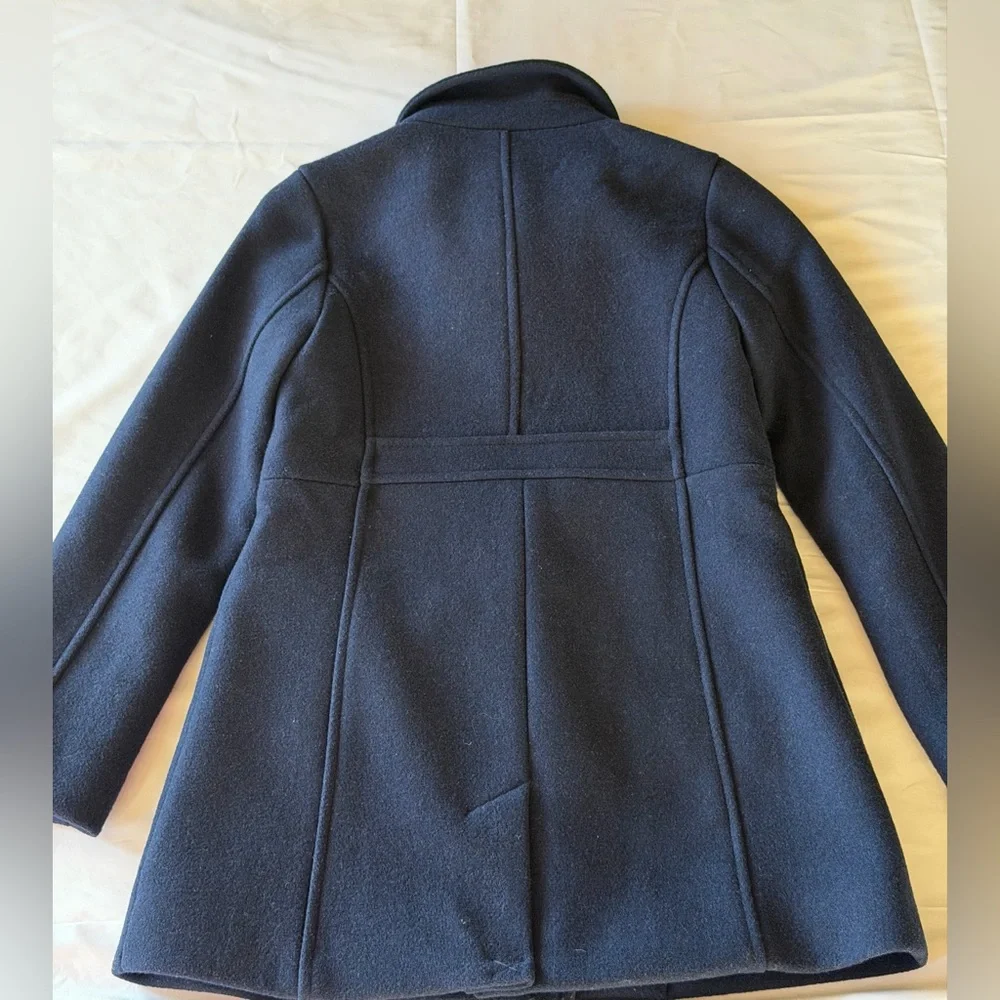 GAP Girls Navy Double-Breasted Wool Peacoat